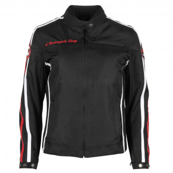Blouson Moto Helstons Queen Lady Textile Black