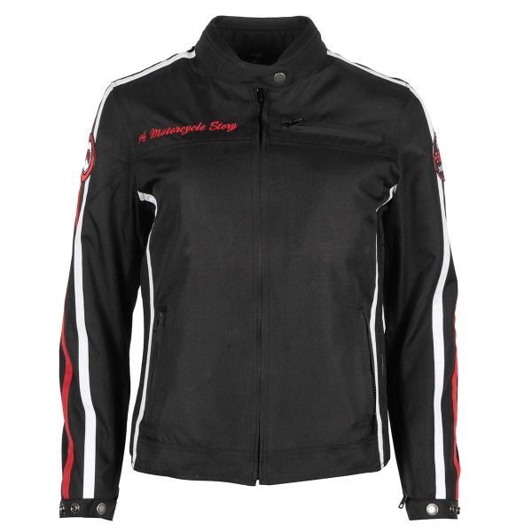 Blouson Moto Helstons Queen Lady Textile Black