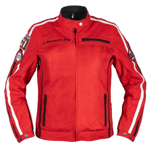 Blouson Moto Helstons Queen Mesh Lady Red