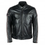 Blouson Moto Helstons Race Leather Rag Black