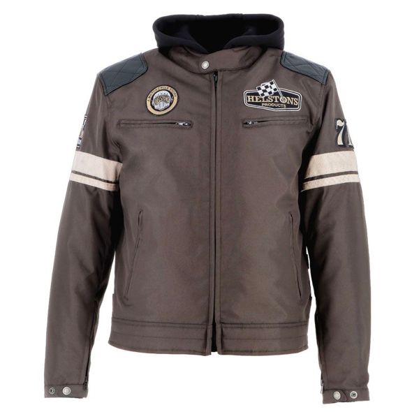 Blouson Moto Helstons Revolte Leather Brown