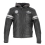 Blouson Moto Helstons Riposte Leather Buffalo Black
