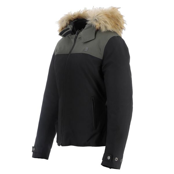 Blouson Moto Helstons Selena Black Kaki