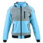 Blouson Moto Helstons Softy Air Lady Mesh Blue Sky Grey