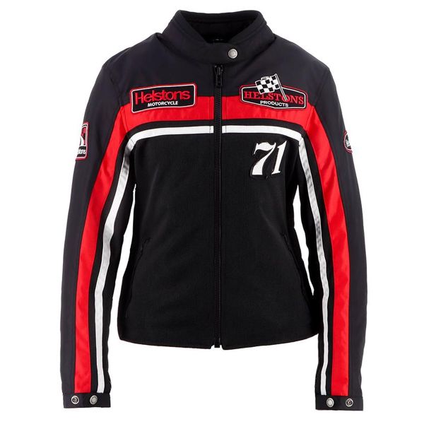 Blouson Moto Helstons Sturgis Air Black White Red Blouson Moto Helstons Sturgis Air Black White Red