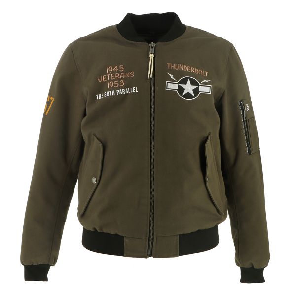 Blouson Moto Helstons Tiger Canvas Kaki
