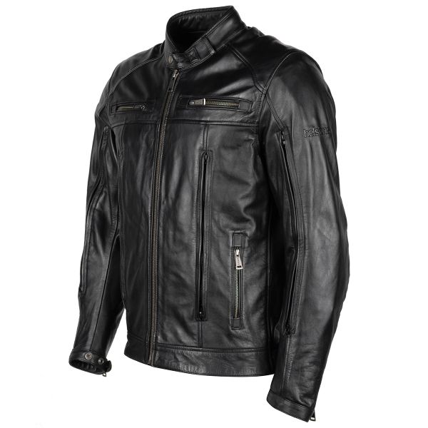 Blouson Moto Helstons Vento Air Leather Rag Black