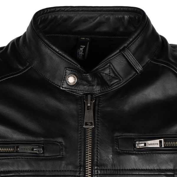 Helstons Vento Air Leather Rag Black