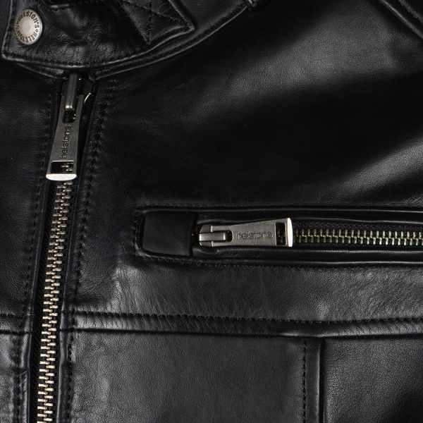 Helstons Vento Air Leather Rag Black