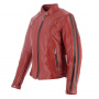 Blouson Moto Helstons Victoria Leather Red
