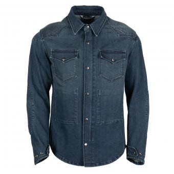 Blouson Moto Helstons Vince Coton Armalith Blue