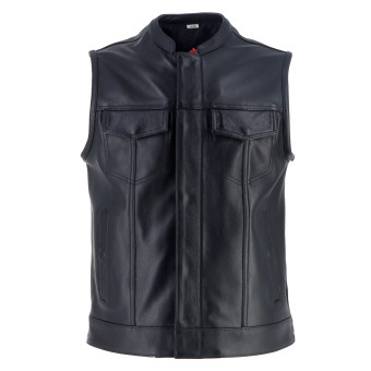 Gilet Moto Helstons West Leather Noir