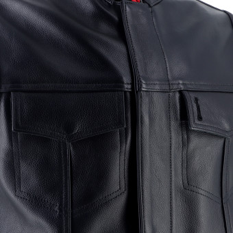 Helstons West Leather Noir