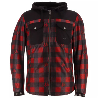 Blouson Moto Helstons Wood Air Black Red