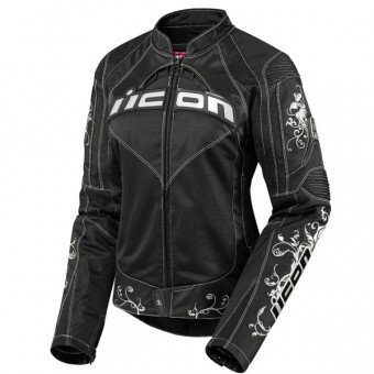 Blouson Moto ICON Contra Speed Queen Black