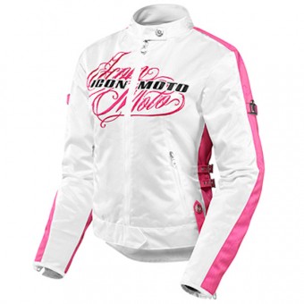Blouson Moto ICON Hella Street Angel White