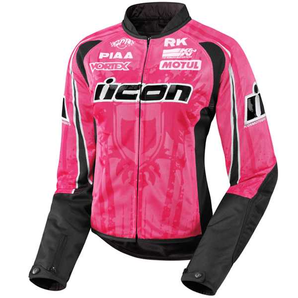 Blouson Moto ICON Hooligan 2 Threshold Pink