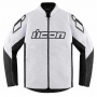 Blouson Moto ICON Hooligan CE White