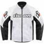 Blouson Moto ICON Mesh AF Leather White