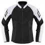 Blouson Moto ICON Mesh AF Woman White
