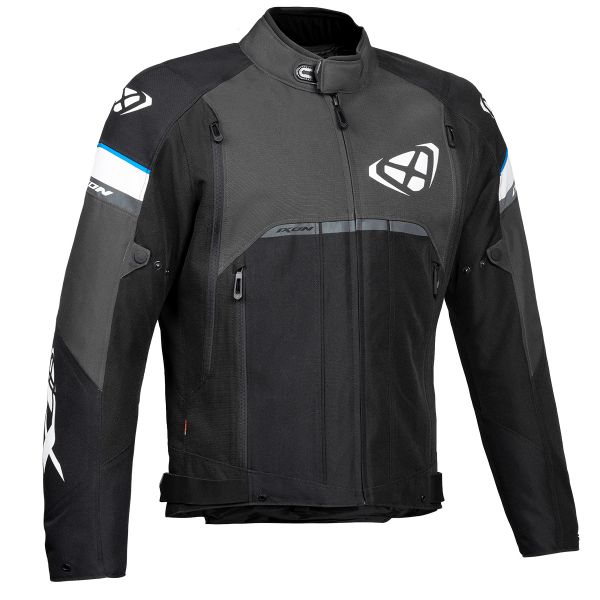 Blouson Moto Ixon Allroad Black Anthracite Blue