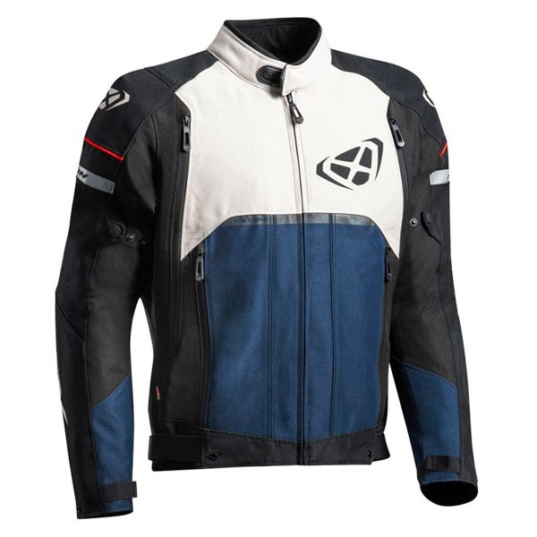 Blouson Moto Ixon Allroad Grege Navy Black