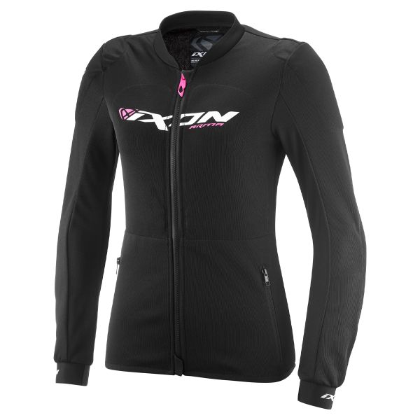 Blouson Moto Ixon Arma Lady Black White Bright Pink