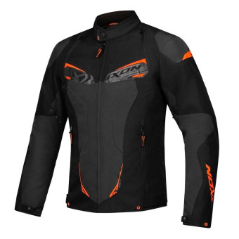 Blouson Moto Ixon Caliber Black Anthracite Orange