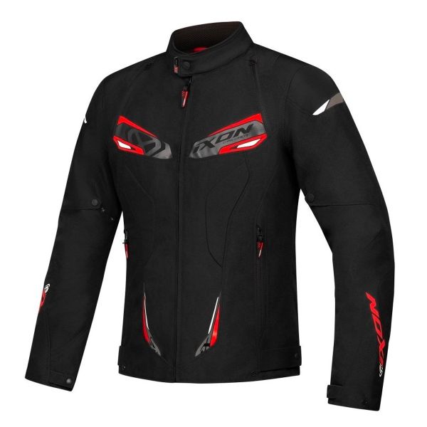 Blouson Moto Ixon Caliber Black White Red