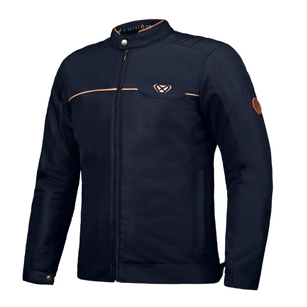 Blouson Moto Ixon Cornet Navy Brown