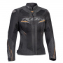Blouson Moto Ixon Draco Lady Anthracite Black Gold
