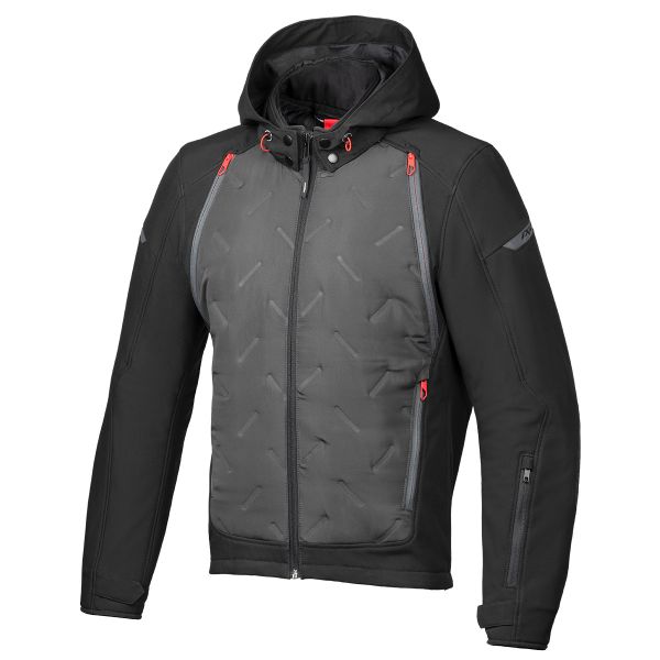 Blouson Moto Ixon Fary Black Anthracite Red