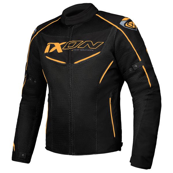 Blouson Moto Ixon Flicker Black Orange