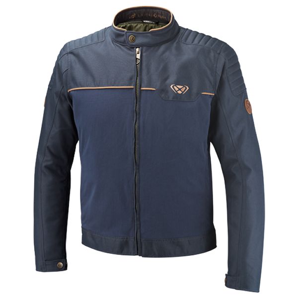 Blouson Moto Ixon Hornet Navy Marron Blouson Moto Ixon Hornet Navy Marron