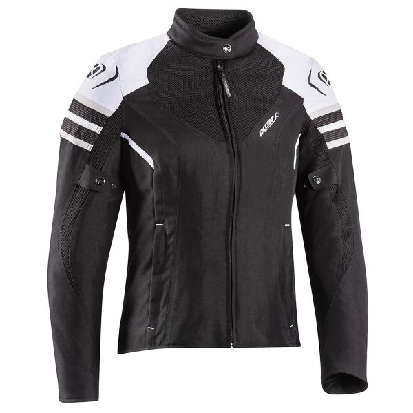 Blouson Moto Ixon Ilana Evo Black White Grey Blouson Moto Ixon Ilana Evo Black White Grey