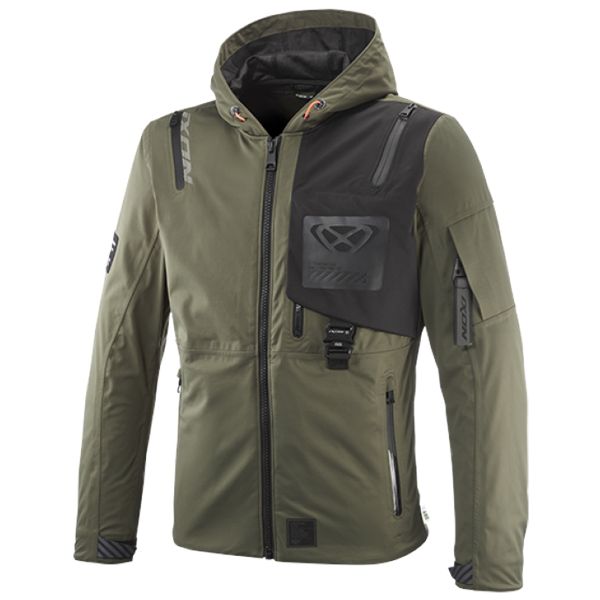 Blouson Moto Ixon M-Quarter Khaki Black