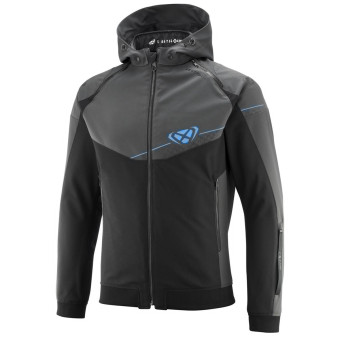 Blouson Moto Ixon Section Black Anthracite Blue