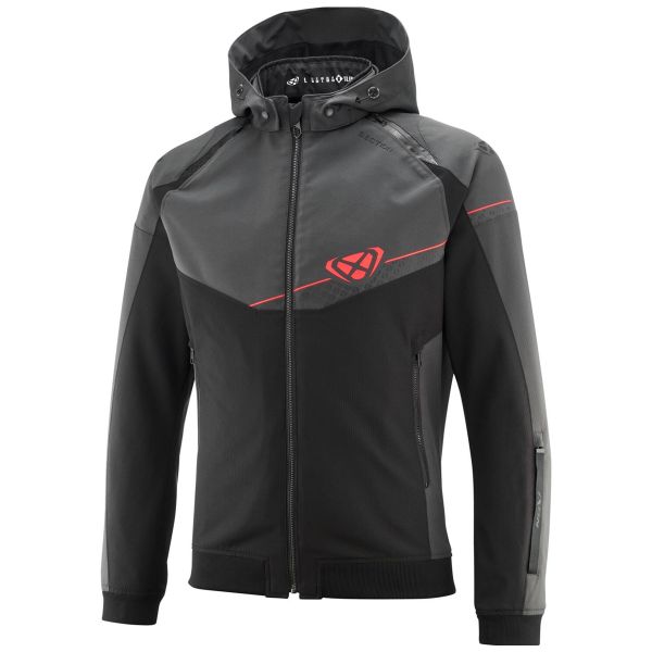Blouson Moto Ixon Section Black Anthracite Red Blouson Moto Ixon Section Black Anthracite Red