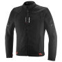 Blouson Moto Ixon Shadow Black White Bright Red