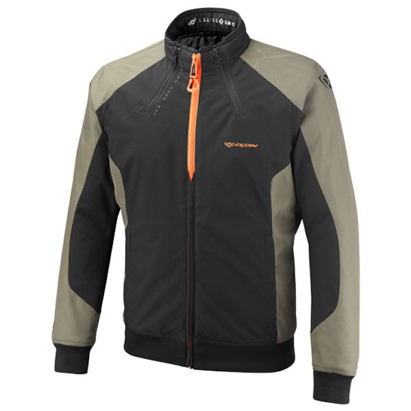 Blouson Moto Ixon Siwa Kaki Black