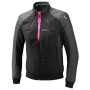 Blouson Moto Ixon Siwa Lady Black Anthracite Pink