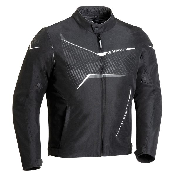 Blouson Moto Ixon Slash C Black White Blouson Moto Ixon Slash C Black White