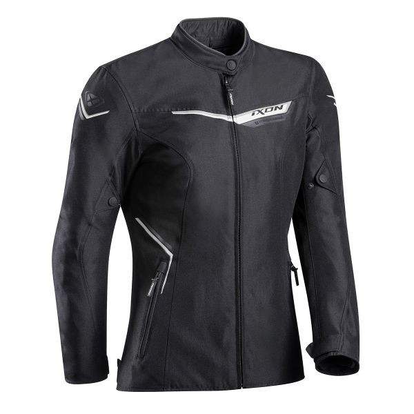 Blouson Moto Ixon Slash Lady Black Silver