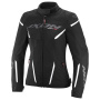 Blouson Moto Ixon Striker 2 Air WP Lady Black White