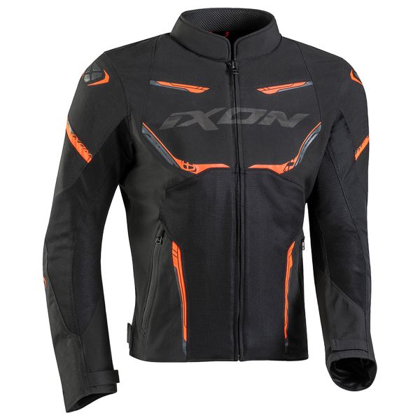 Blouson Moto Ixon Striker Air Black Orange