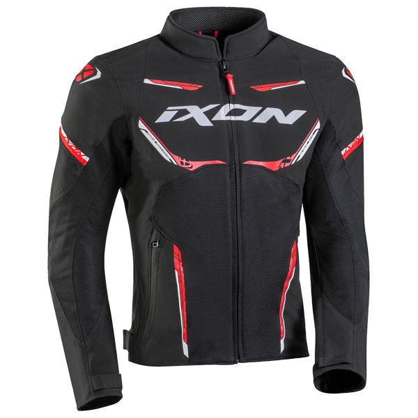 Blouson Moto Ixon Striker Air Black Red White