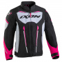 Blouson Moto Ixon Striker Air K L Black White Fuchsia