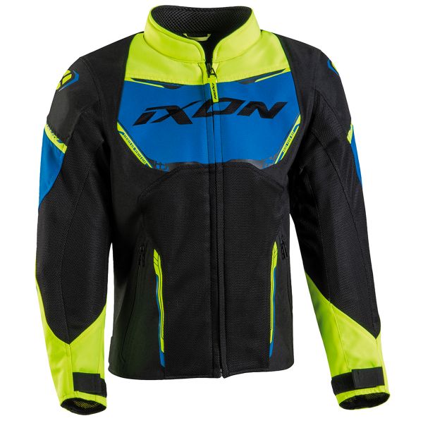Blouson Moto Ixon Striker Air Kid Black Blue Yellow