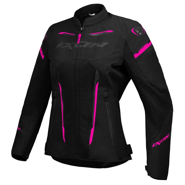 Blouson Moto Ixon Striker Air LD Black Anthracite Fuchsia