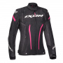 Blouson Moto Ixon Striker Lady Black Anthracite Fushia CE